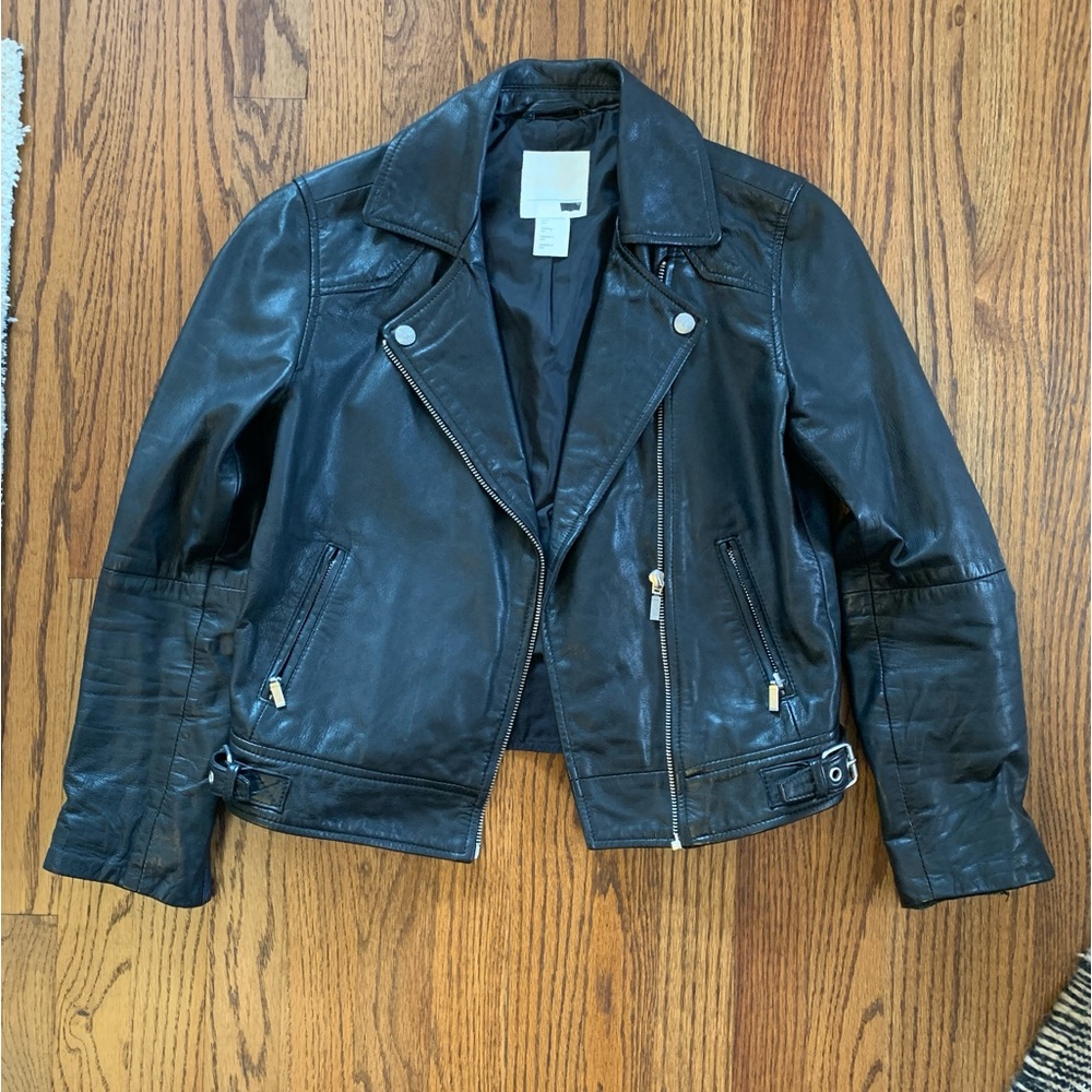 Levi’s Black Leather Moto Jacket